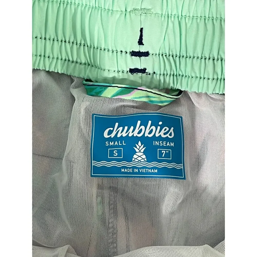 Chubbies Tropical Print Swim Trunks Men's Size Small